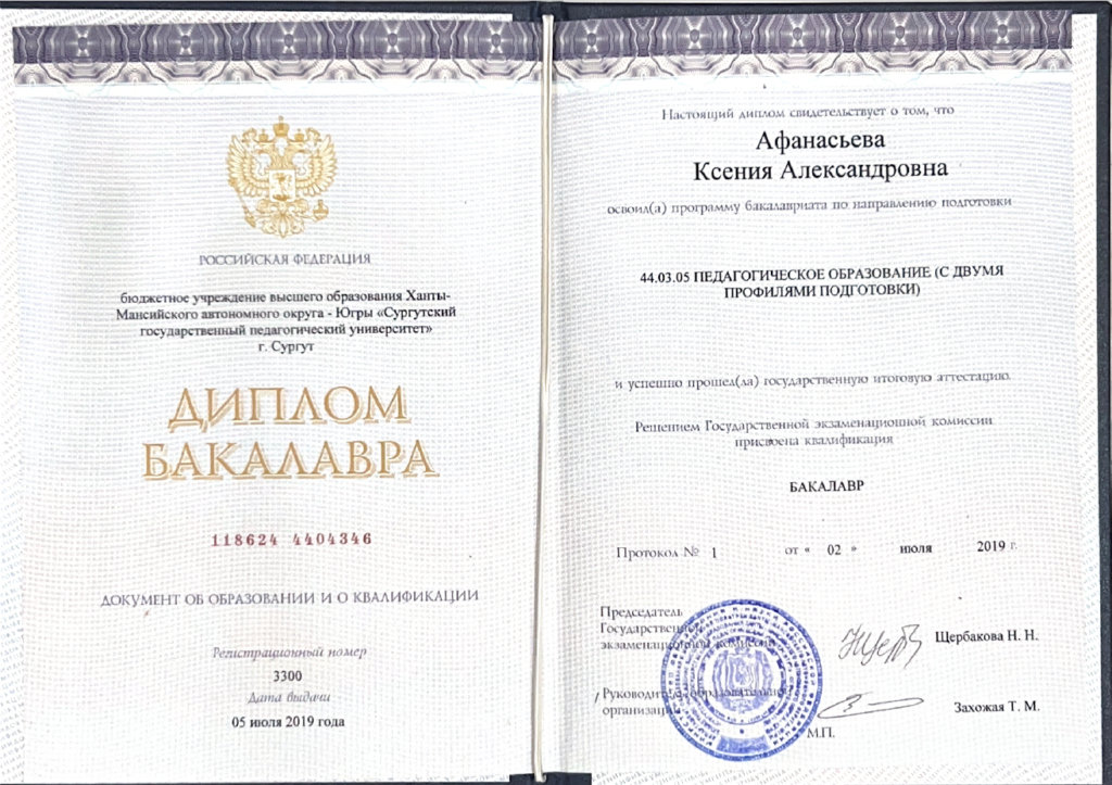 Диплом бакалавриата